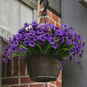 6 пучков УФ-устойчивых искусственных цветов для уличного и домашнего декора