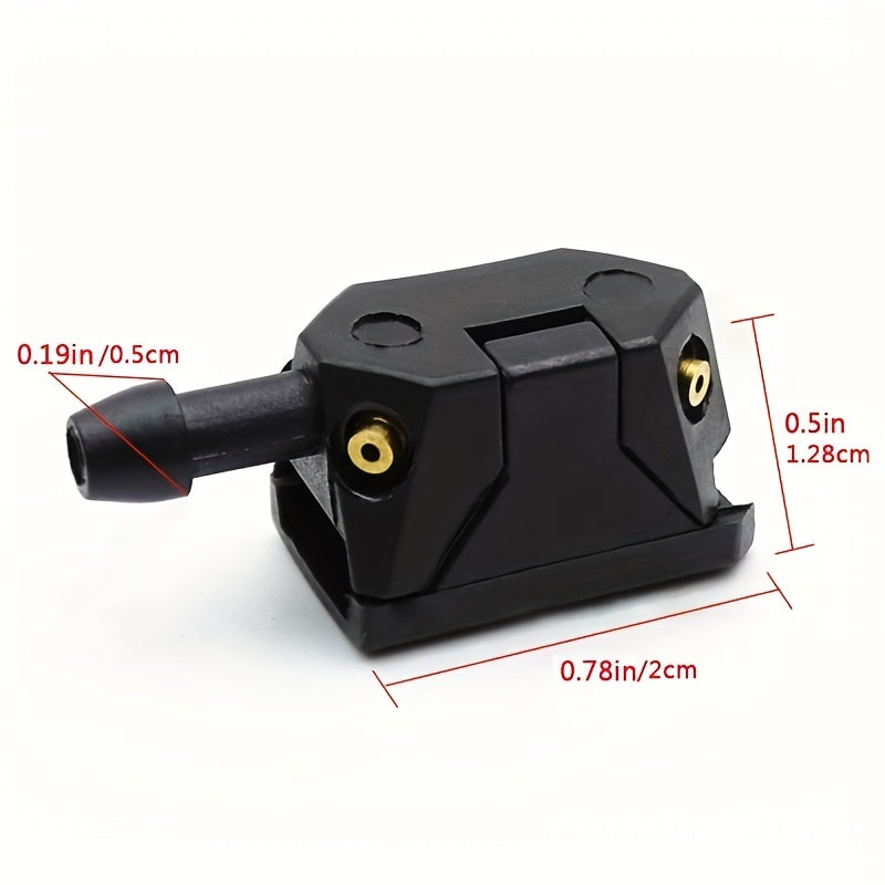 Boquilla y manguera de limpiaparabrisas universal para coche, ajustable, rociado de agua en 4 direcciones