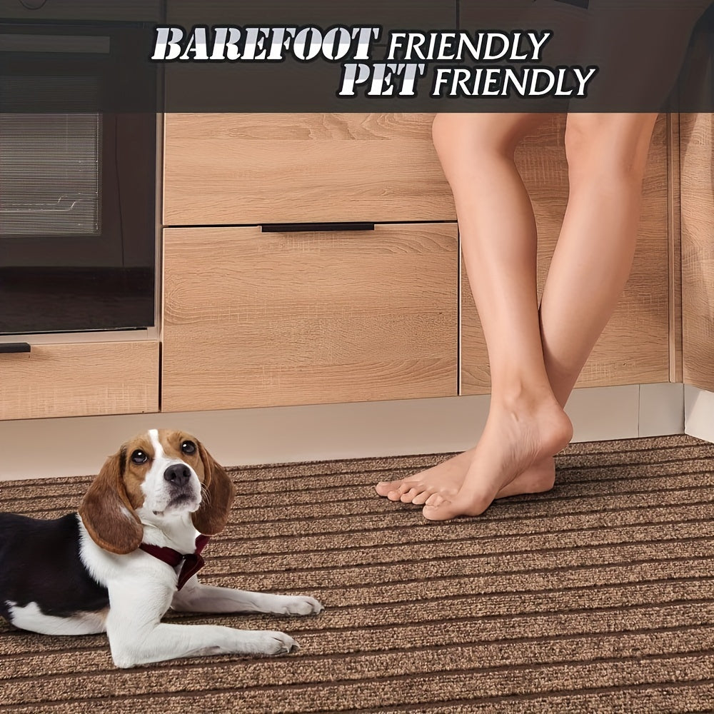 Alfombra de cocina rectangular 1.8m x 0.9m antideslizante, impermeable y resistente al aceite