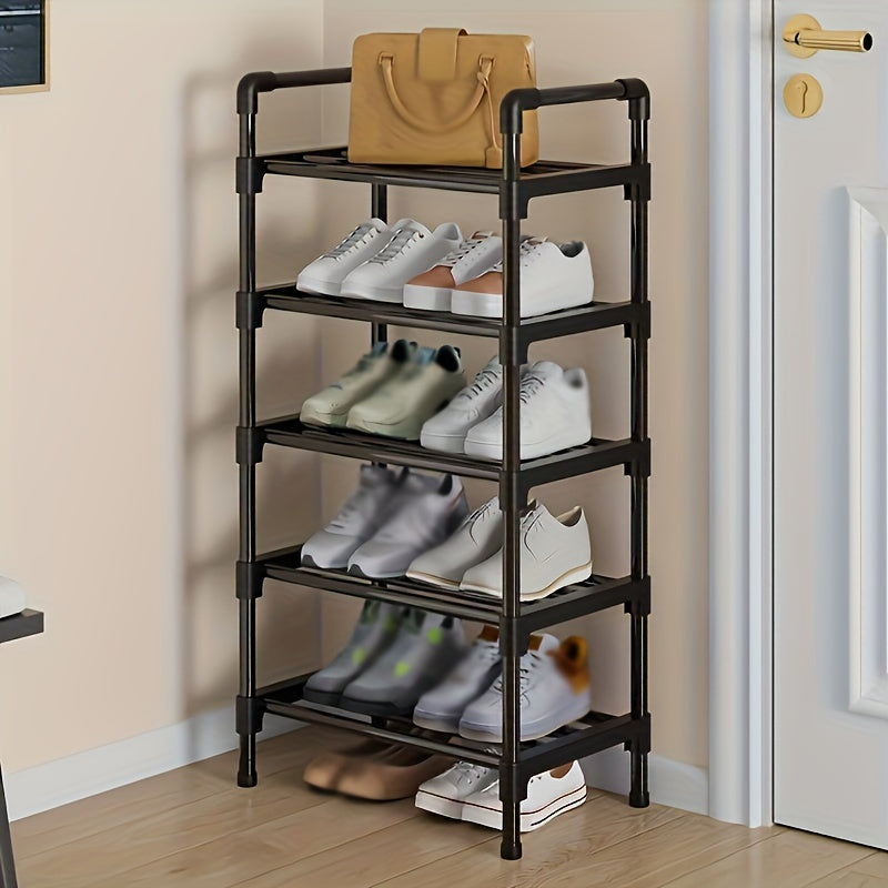 Multi-Layer Metal Shoe Rack for Entryway and Bedroom Storage