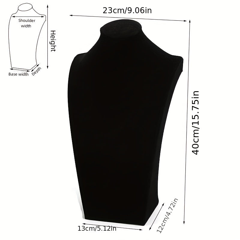 Velvet Jewelry Display Stand for Necklaces and Pendants Elegant Necklace Holder