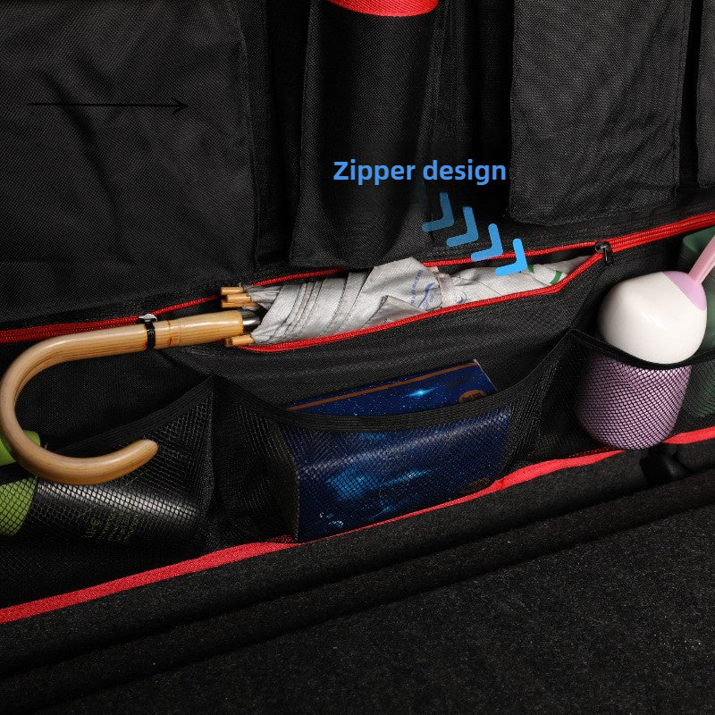 Универсальный органайзер для багажника автомобиля Oxford с сетчатыми карманами и держателями для стаканов