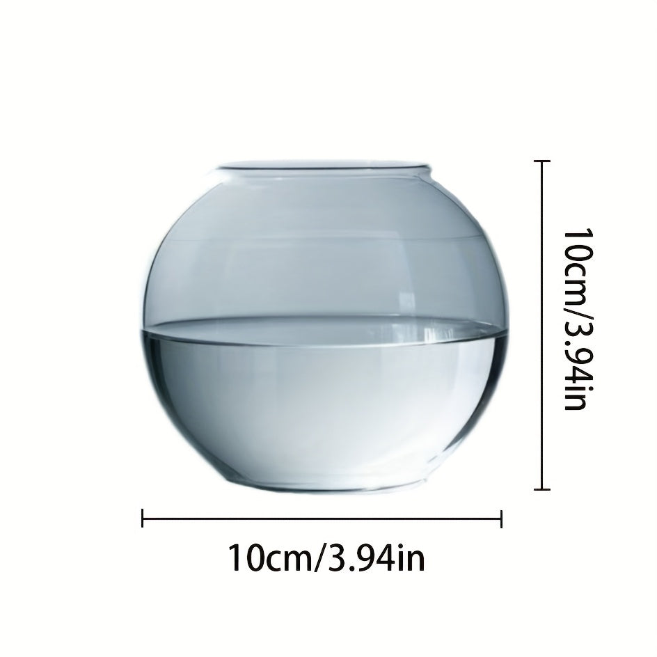 Glass Wall Planters with Fish Tank Feature Set of 2 Modern Indoor Outdoor Decor