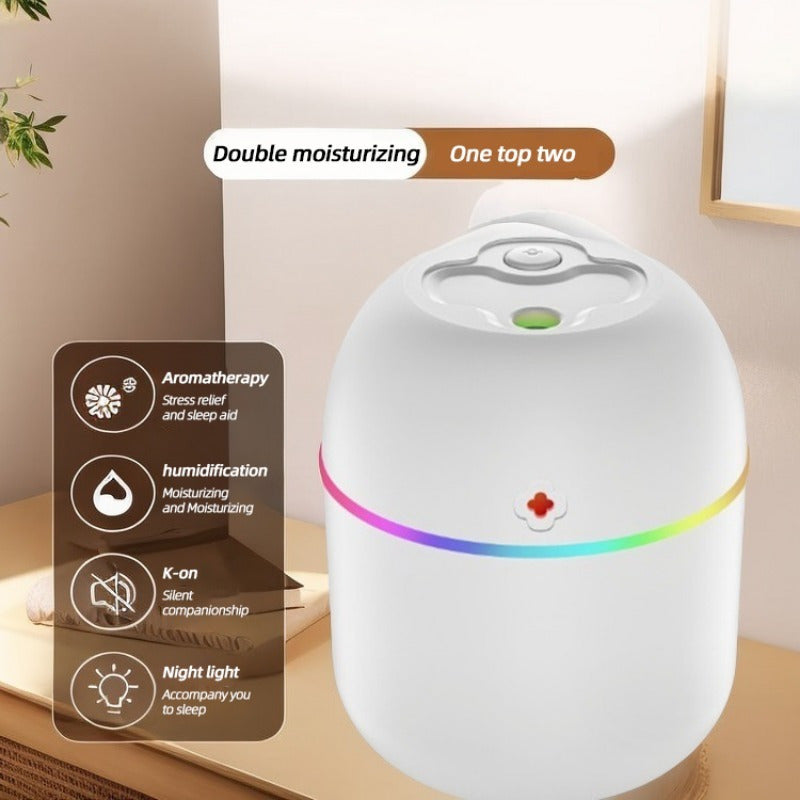 Portable USB Aromatherapy Diffuser Lamp Car Air Freshener Humidifier No Battery Required