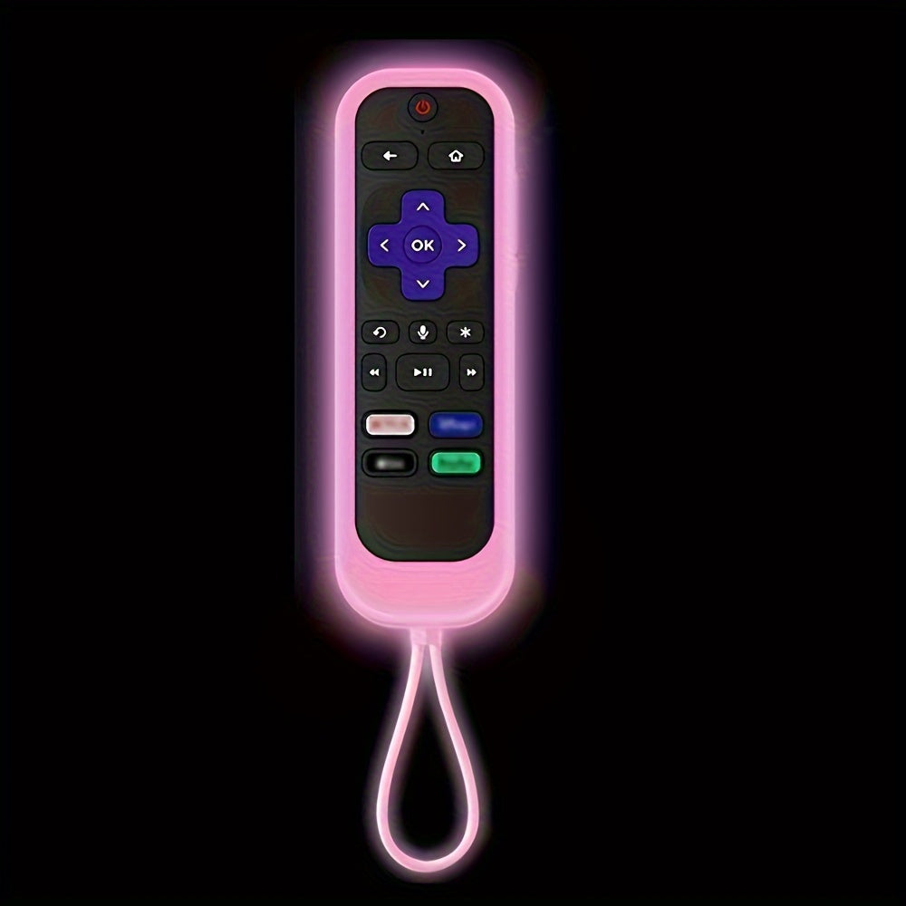 Glow in The Dark Silicone Remote Control Cover for Universal Roku TV Stick Remotes
