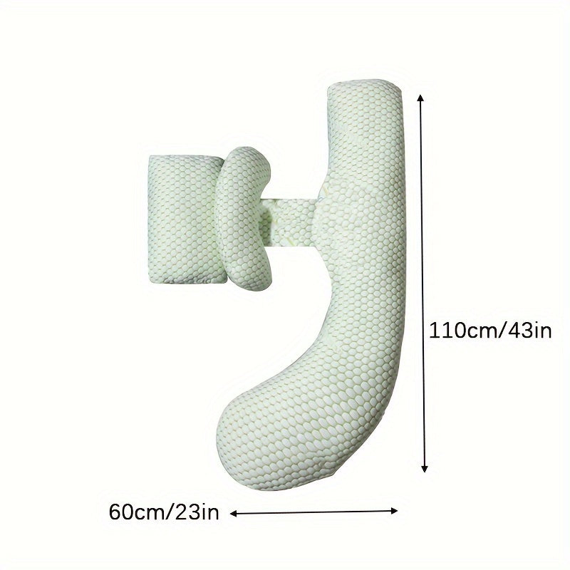 Pregnancy Pillow Soft Belly and Waist Support for Side Sleeping Comfort