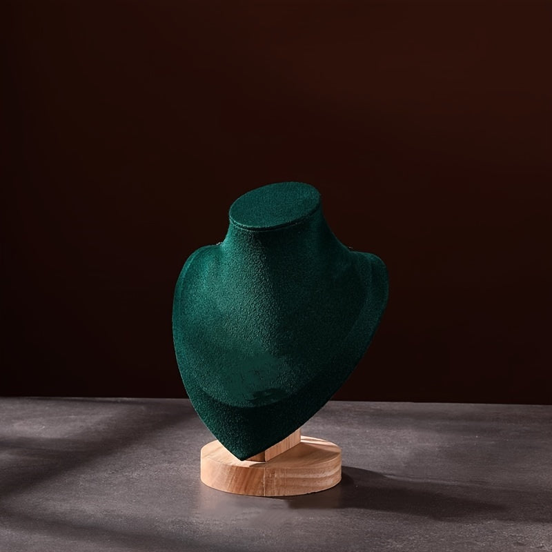 Perchero de joyería de madera en forma de corazón para collares, organizador de exhibición, 1 pieza