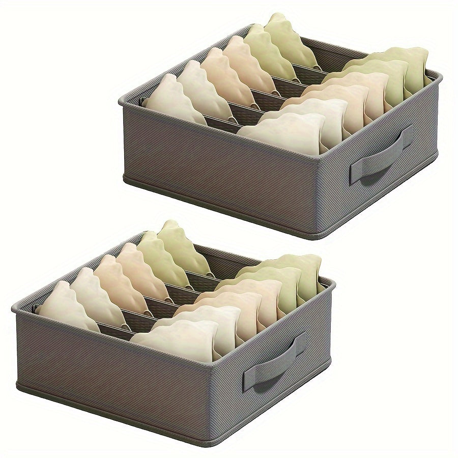 Fabric Drawer Organizer for Bras Socks and Accessories Foldable Storage Divider