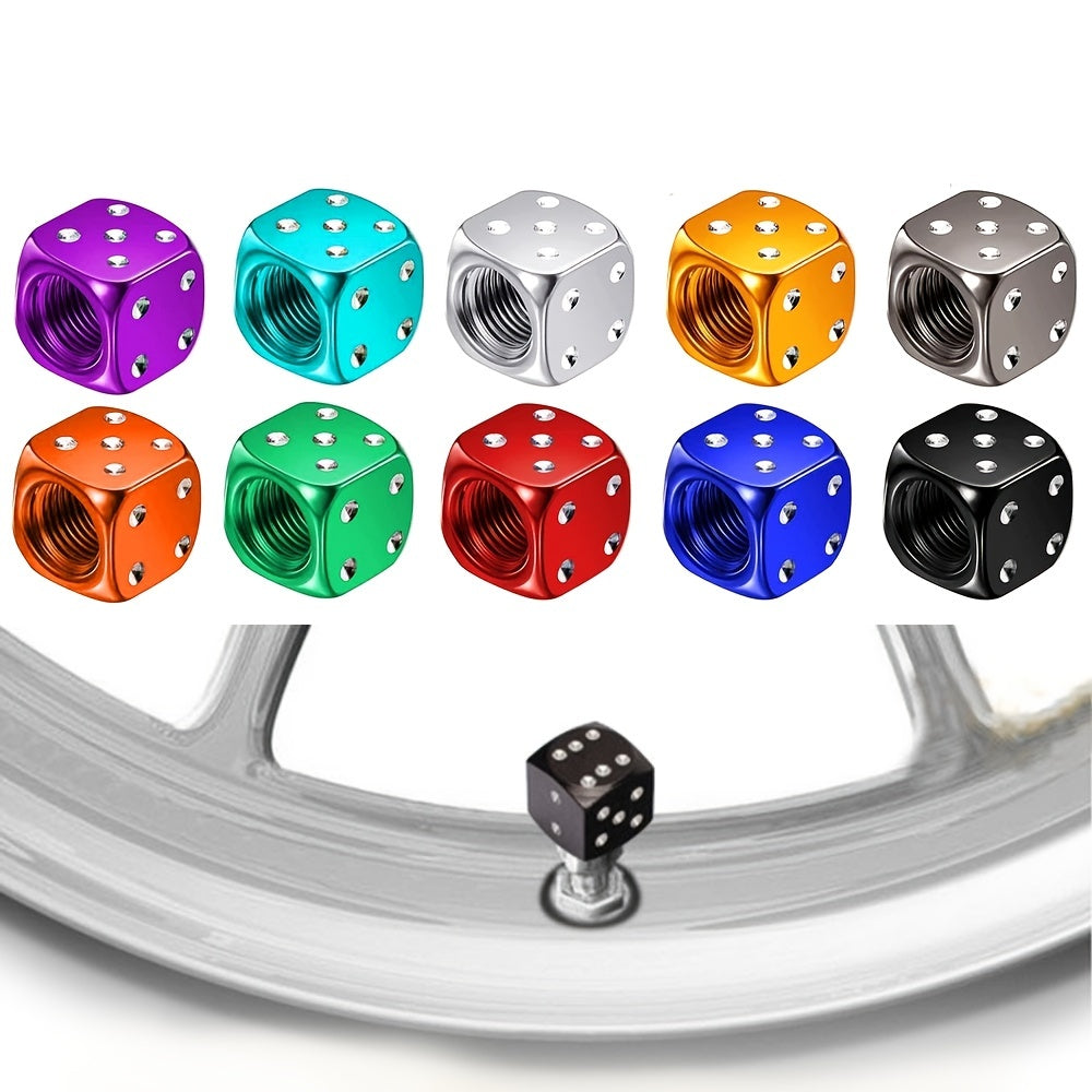 4Pcs Aluminum Wheel Tire Valve Dust Cap Covers for Car Motorcycle Truck