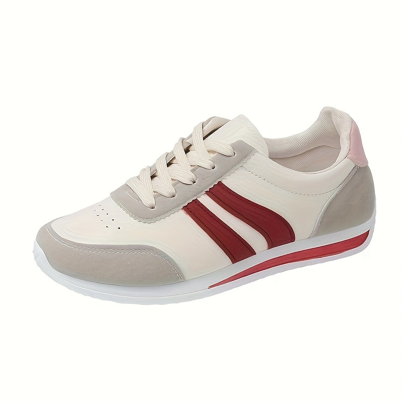 Women’s Lightweight Low-Top Sneakers Breathable Fabric Casual Athletic Shoes