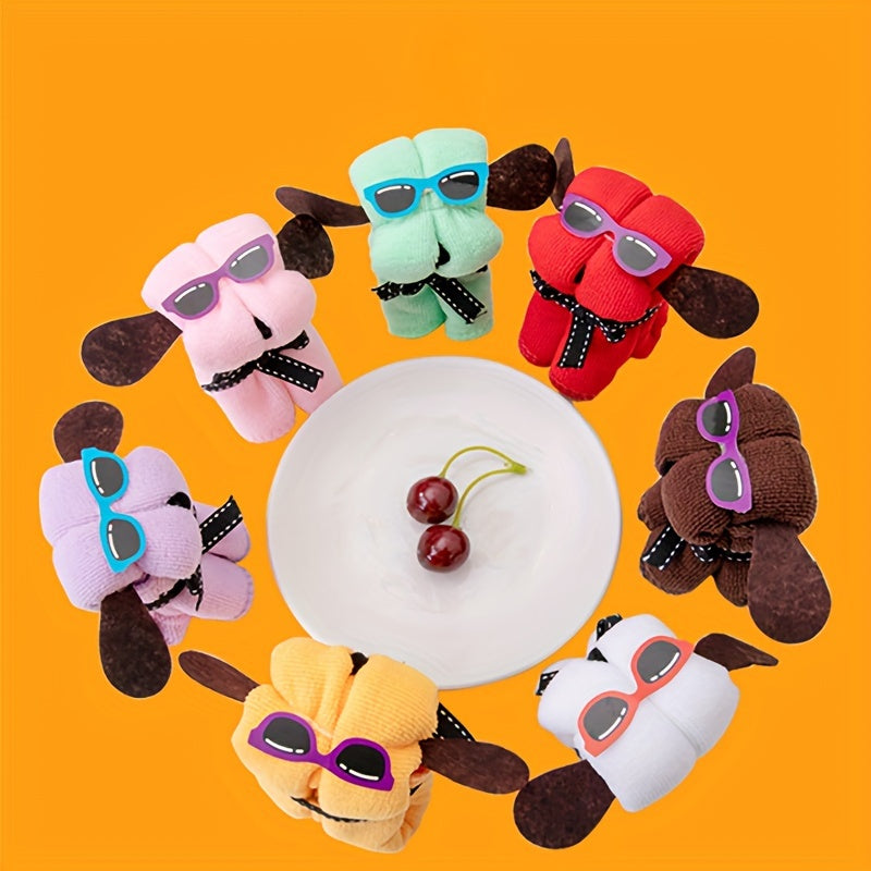 Cute Puppy Towels for Bridesmaids Birthday Holiday Celebration Gifts Packaged