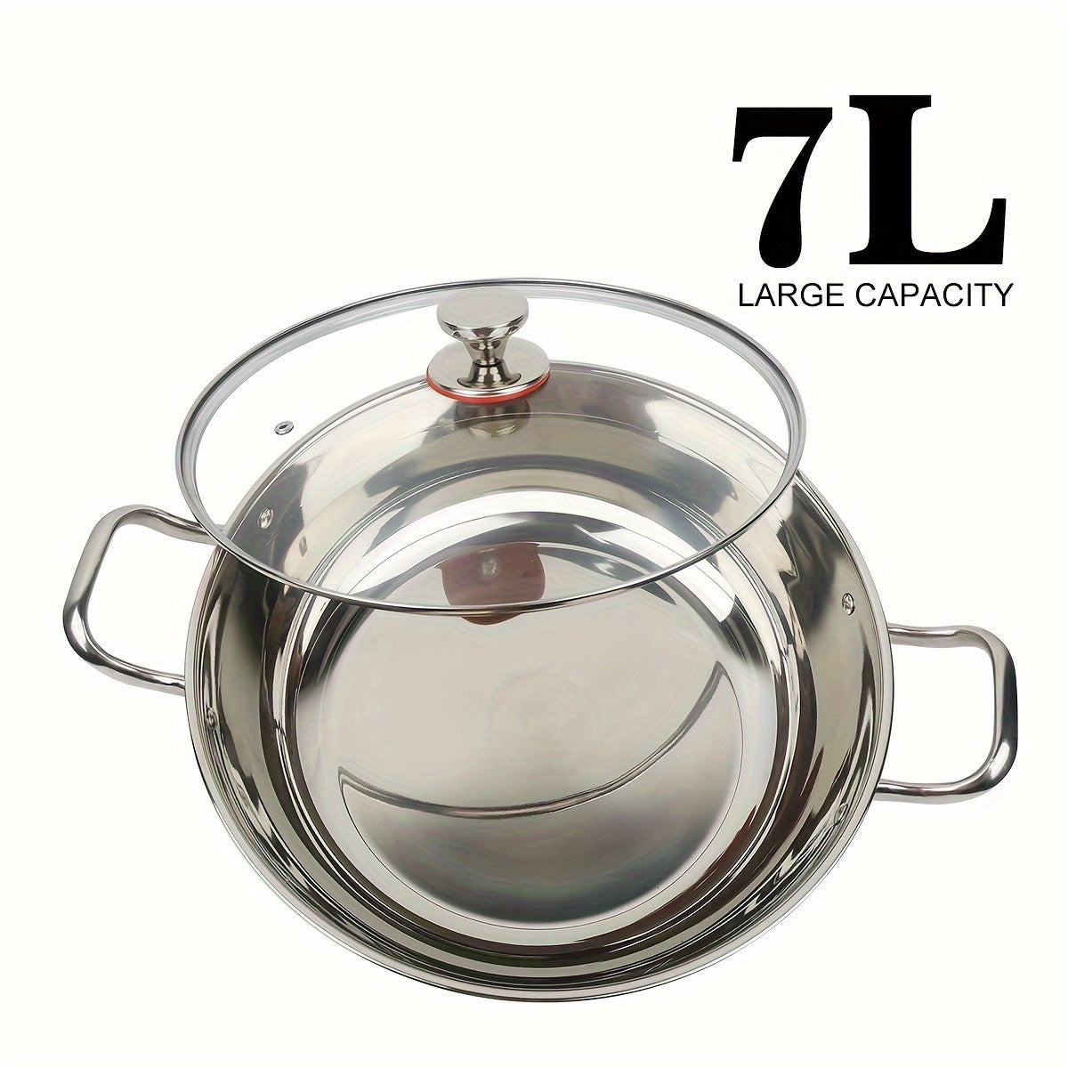 Stainless Steel Stockpot with Lid 12Qt Rust-Resistant Non-Stick for Home and Restaurant