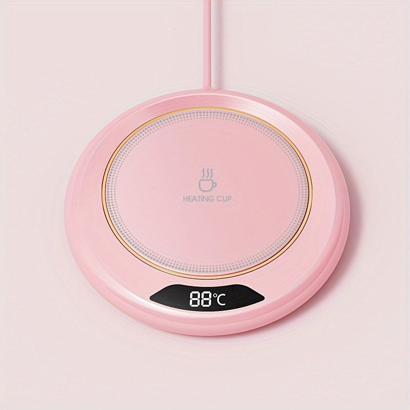 Smart Touch-Activated Temperature Control Heating Cup Mat with Adjustable Settings