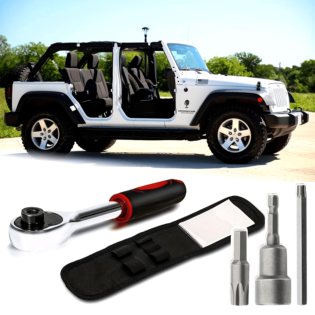 Универсальный набор инструментов для снятия жесткой крыши и дверей Torx, красный для Jeep JL JK Sahara 2007–2021
