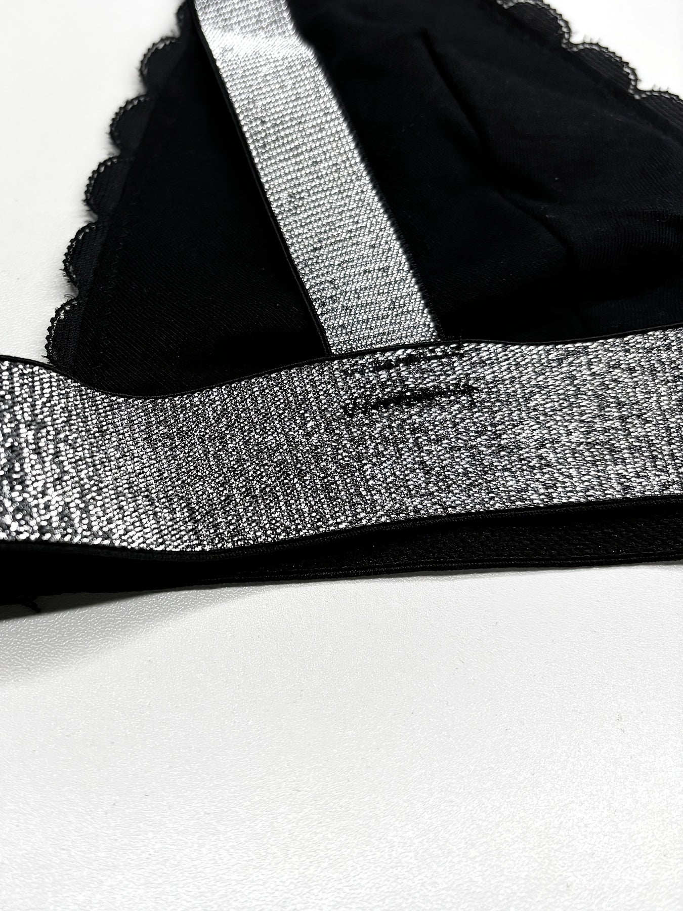 Women's Lace Satin Bra Set with Underwire and Adjustable Straps