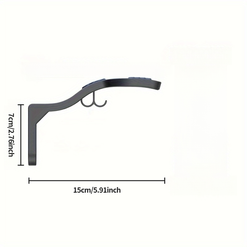 Unisex Adult ABS Wall Mount Helmet Hook Rack with Key Storage