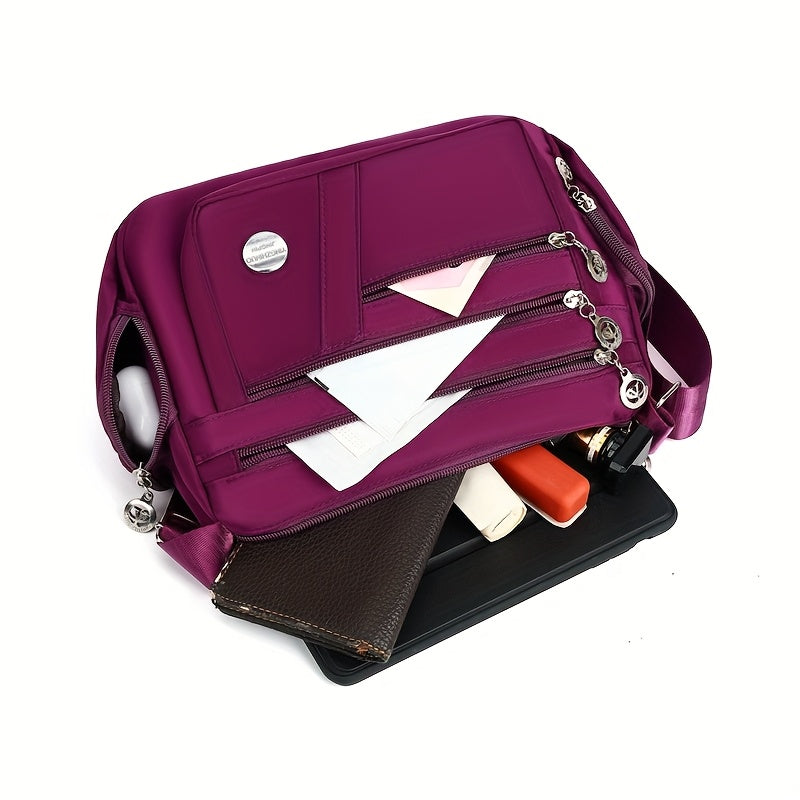 Ayollar uchun ko'p funksiyali kesim sumkasi, sozlanadigan kamar, bir nechta bo'limlar, zip yopilishi va polyester astar bilan xarid qilish, ofis va sayohat uchun, bir nechta ranglarda mavjud.