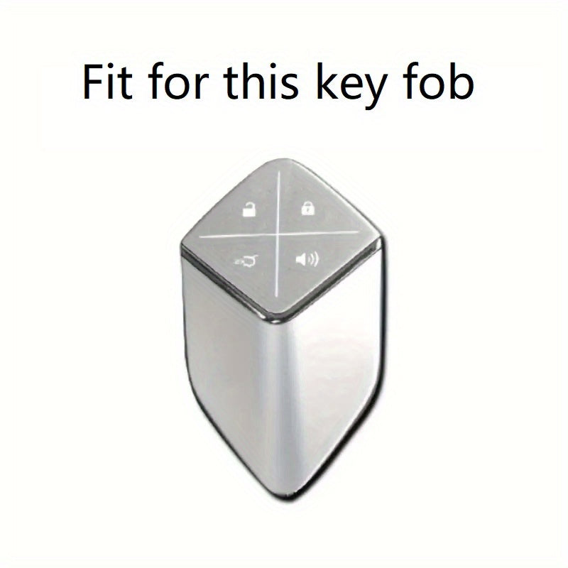 Universal TPU Car Remote Key Fob Cover with Keychain, Shockproof Protection