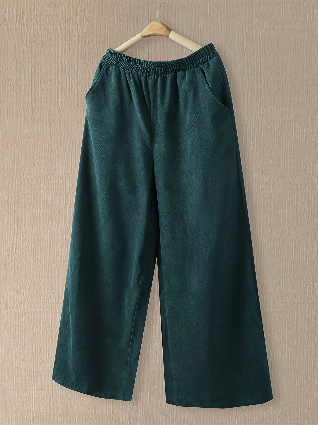 Women's Loose Fit Wide Leg Pants Plus Size Casual Commuter Pants