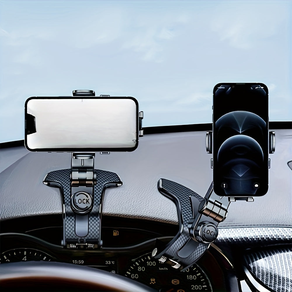 Soporte universal para teléfono de coche ABS ajustable para tablero antideslizante en forma de óvalo