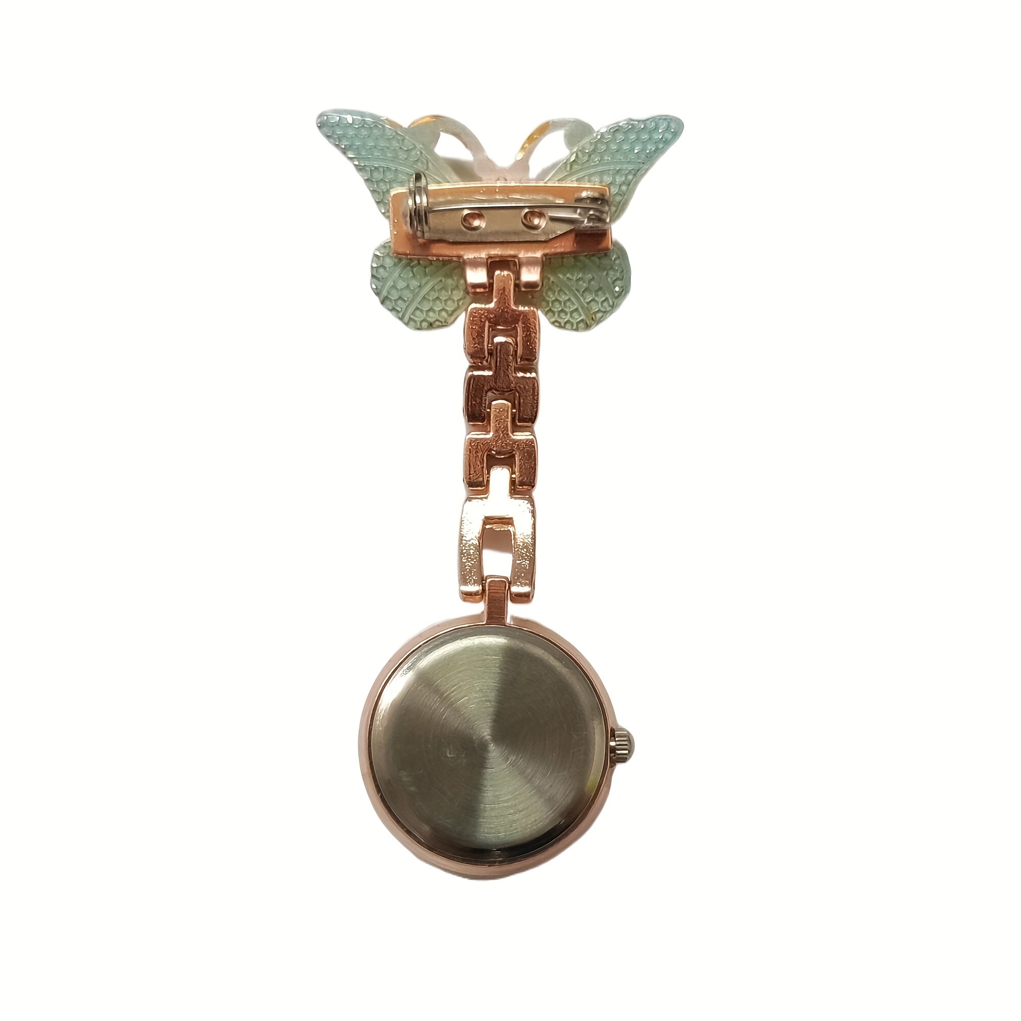 Nursing va talaba uchun chiroyli, quyon shaklidagi kvarts cho'ntak soati, klip va aniq ko'rsatkich bilan