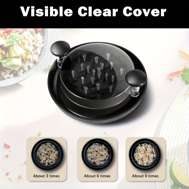 Durable Plastic Chicken Shredder with Transparent Cover and Anti-Slip Base