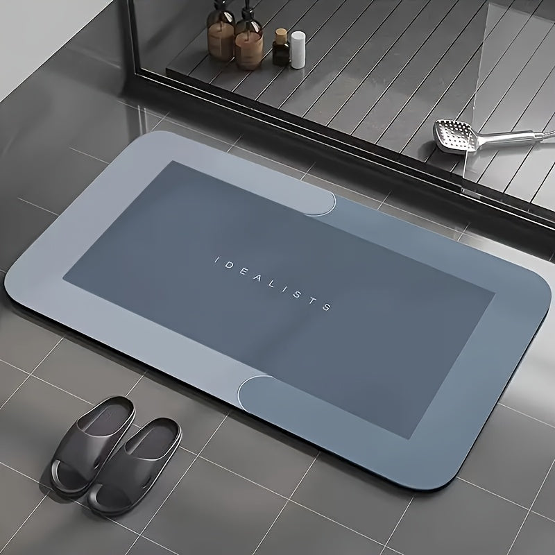 Non-Slip Bathroom Mat Soft Diatomaceous Earth Rug 40x60cm Indoor Outdoor