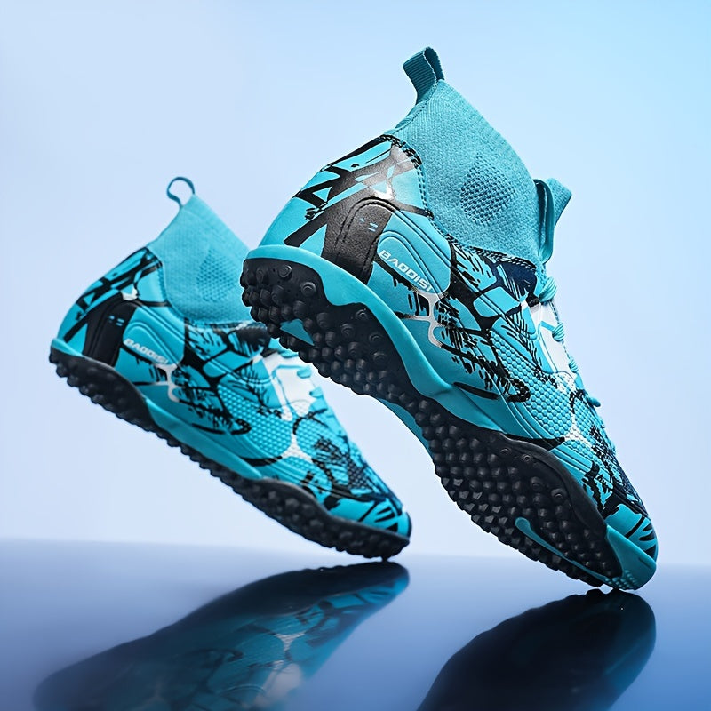 Zamonaviy Erkaklar uchun Chiziqli Futbol Poyabzallari - Mustahkam, Sirpanmaydigan va Yozish uchun qulay, yil davomida ochiq havoda mashg'ulot va musobaqalar uchun.