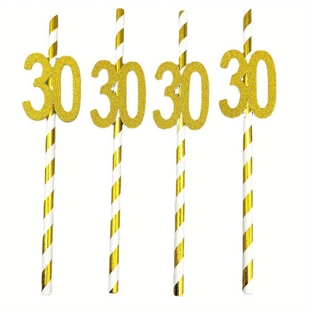 Sorbetes de papel para decoraciones de pasteles de cumpleaños, números de diez a sesenta años