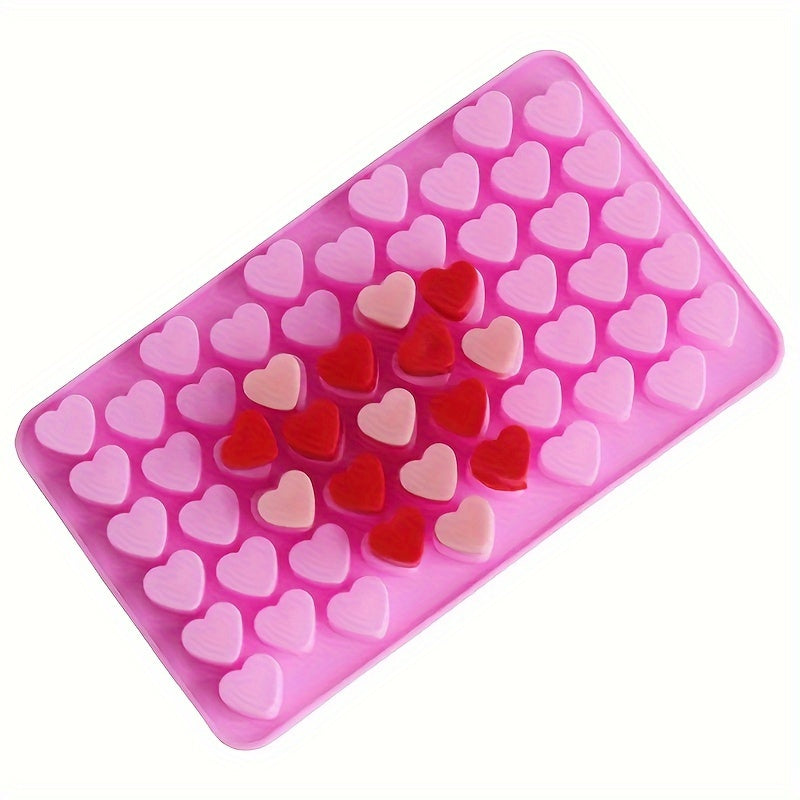 Heart-Shaped Silicone Mold for DIY Pudding Chocolate Candy Desserts Gummy Soap Candle Clay Ice