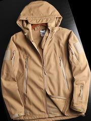 Men's Windproof Warm Outdoor Jacket with Multiple Pockets for Hiking and Sports