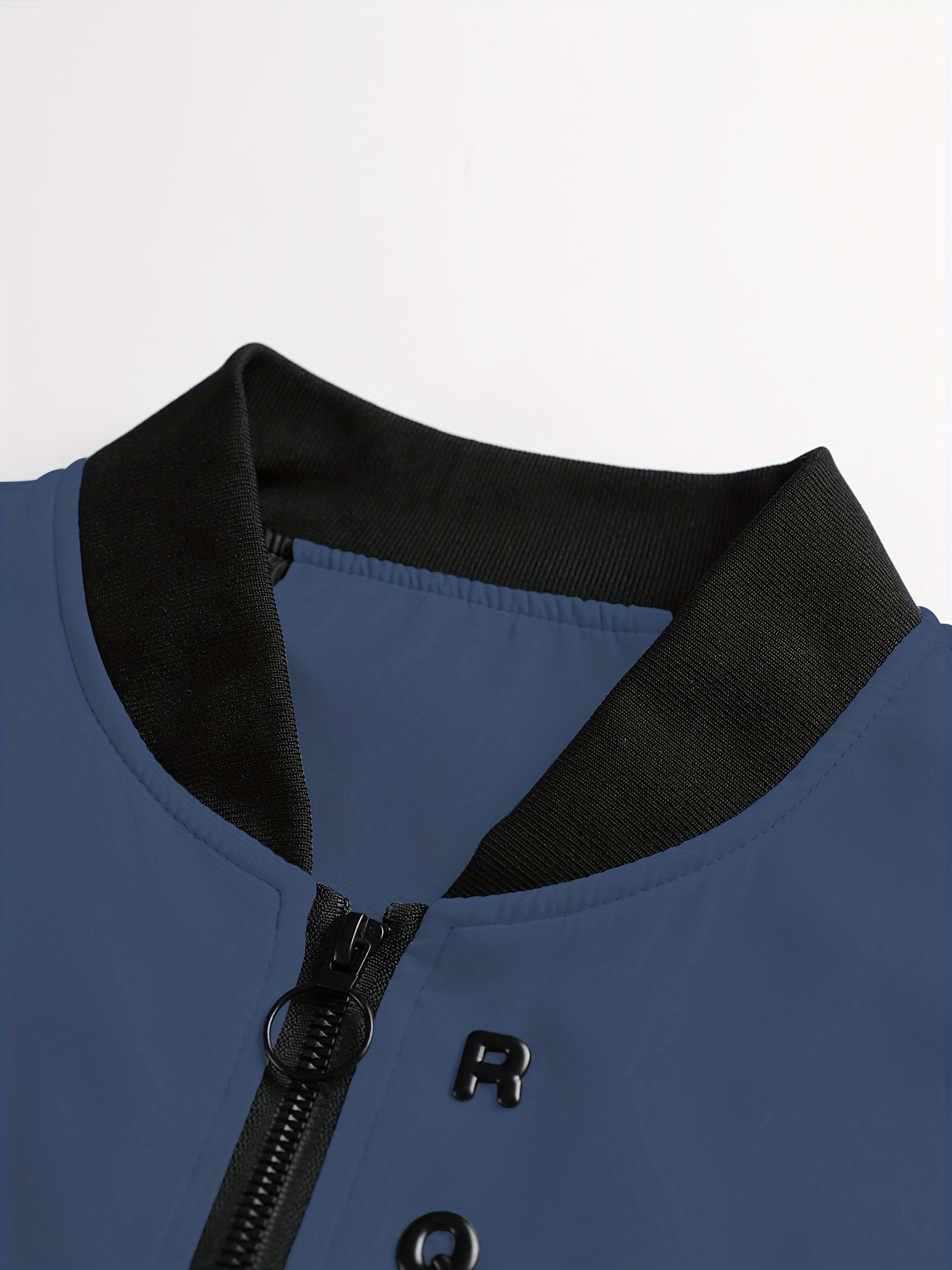 Men's Maroon Zip-Up Jacket with Stand Collar Lightweight Polyester for Spring and Fall Outdoor Activities