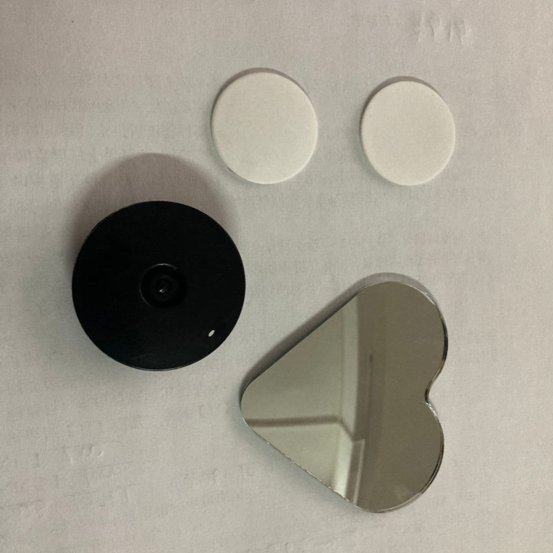 Pair Heart-Shaped Car Blind Spot Mirrors 360° Wide Angle Convex Rearview