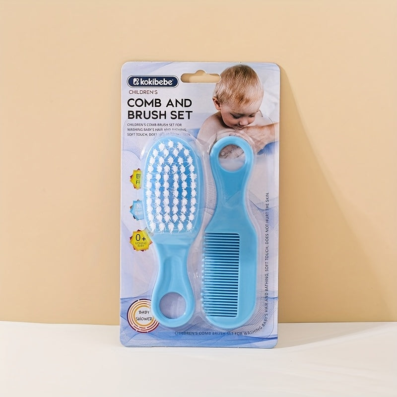Baby Hair Care Set with Comb and Brush for Newborns and Infants