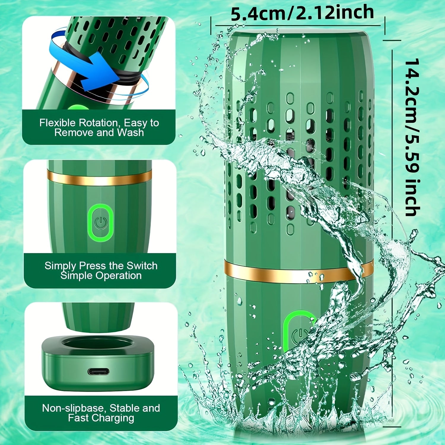 Toza va mevali-uzumli mahsulotlar uchun portativ tozalash vositasi, Oh-Ion tozalash texnologiyasidan foydalanib, chuqur tozalash uchun.