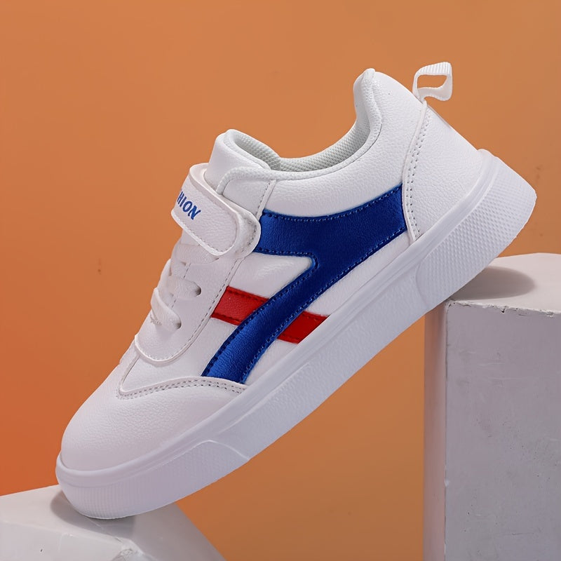 Kids Spring Autumn Sports Sneakers for Boys and Girls Non-Slip Sole Microfiber Leather Casual Running Shoes