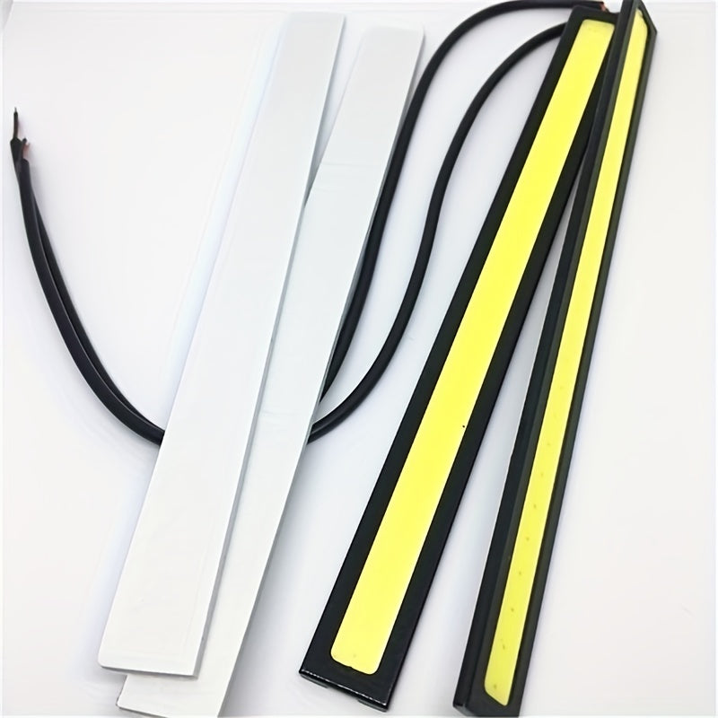 2/4шт 17см водонепроницаемый COB LED лента для автомобиля дневные ходовые огни противотуманный фонарь фара