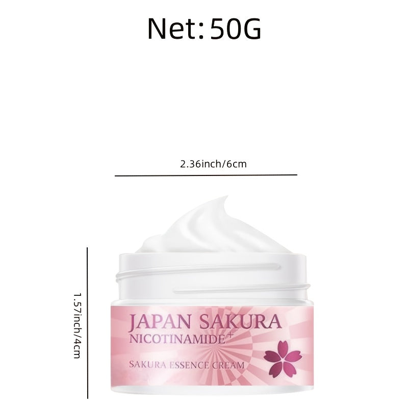 Women Moisturizer With Hyaluronic Acid Aloe Vera Vitamin C Cherry Blossom