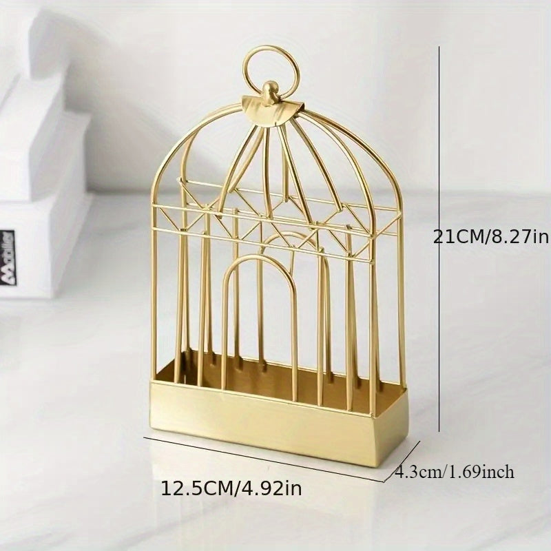 Metal Mosquito Coil Holder with Hanging Bird Cage Design for Indoor Outdoor Use