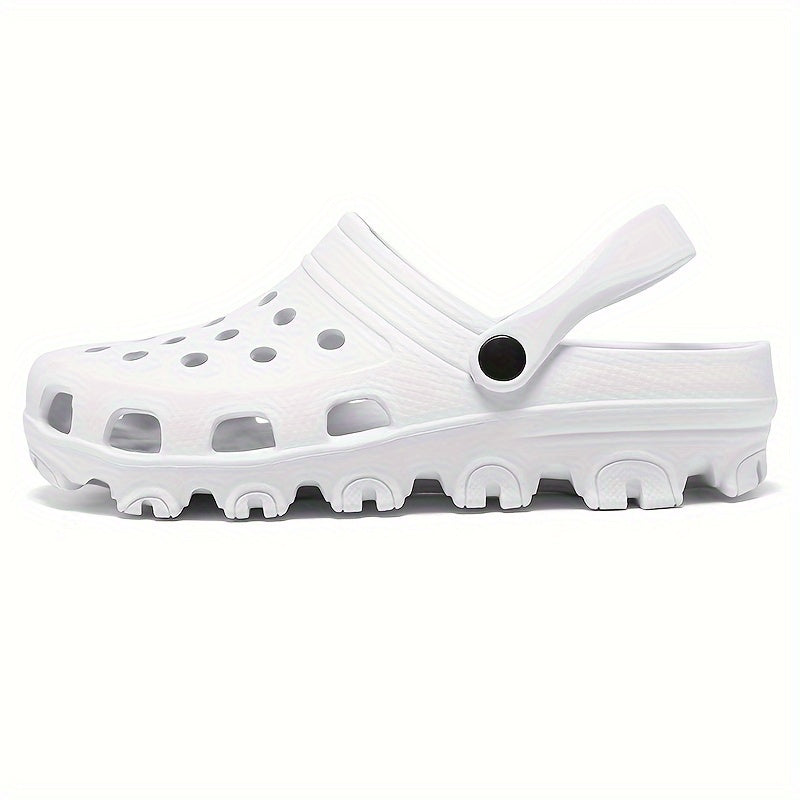 Men's EVA Quick-Dry Clogs Non-Slip Breathable Solid Color Slip-On