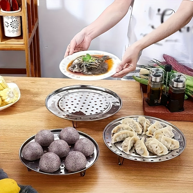 Stainless Steel Steam Tray Rack Multipurpose Steamer for Healthy Cooking Detachable
