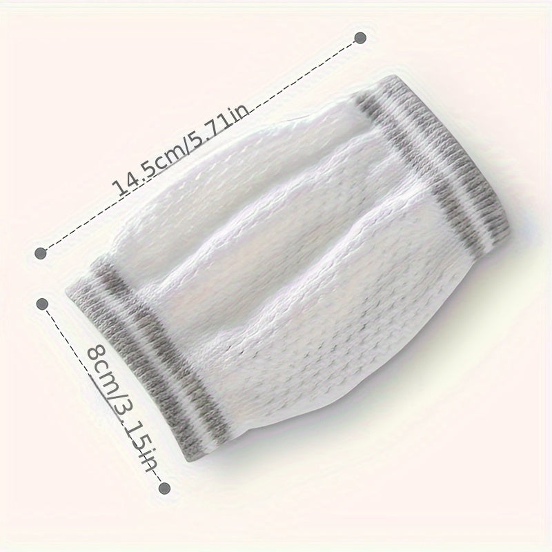 "Детские коленные подушки с мультяшным дизайном: Сохраните вашего малыша в безопасности и в милом виде с этим набором дышащих эластичных защит для коленей и локтей. Разработаны для безопасного ползания и ходьбы без скольжения в различных цветах."