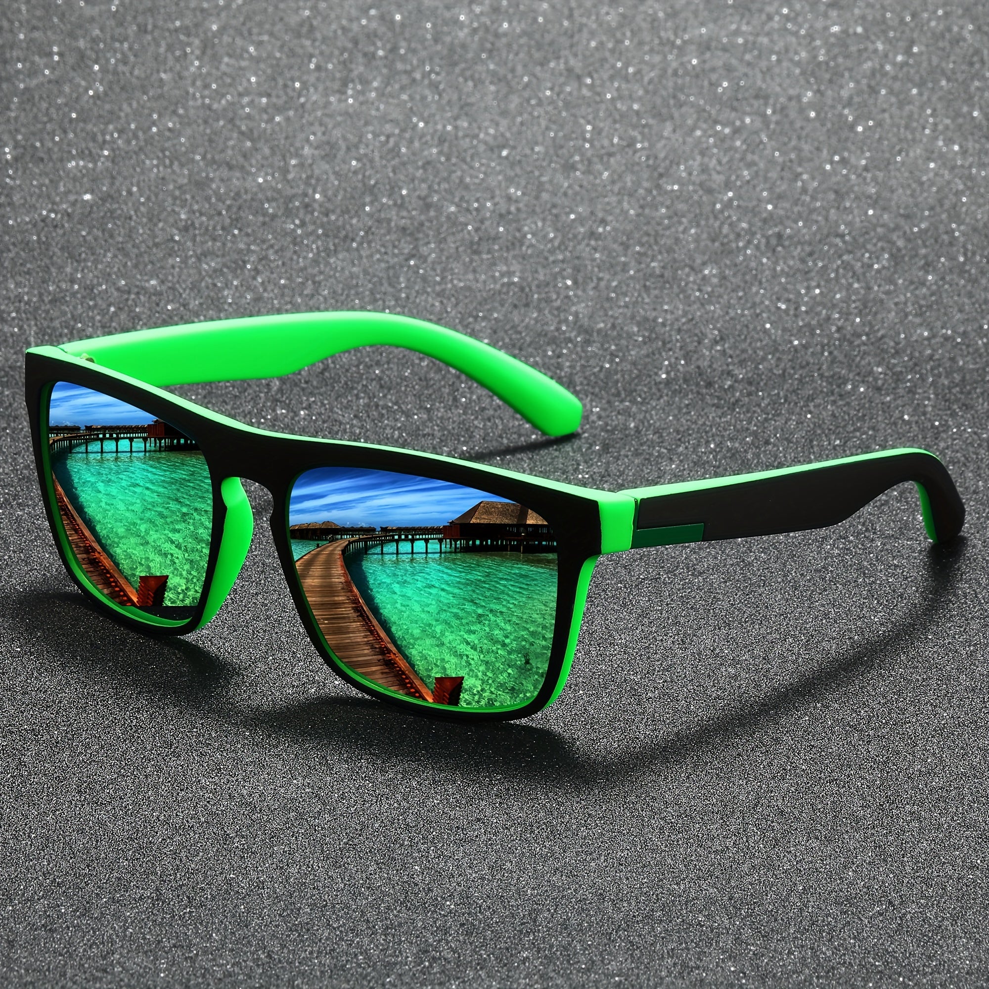 Men's Sports Sunglasses Full Rim Polycarbonate Frame Anti-Reflective Lenses for Outdoor Activities