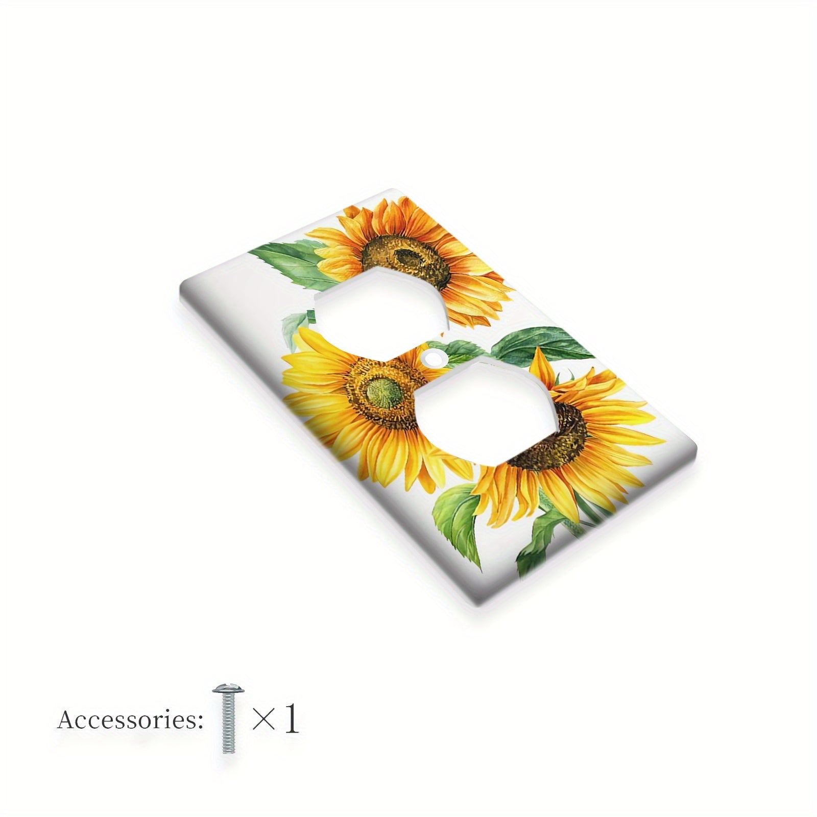 Watercolor Sunflowers Light Switch Cover for 1 or 2 Gang Switches