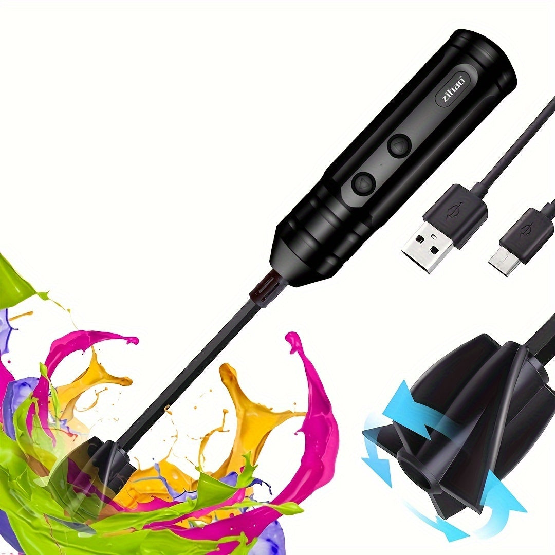 USB Rechargeable Resin Mixer with LED Indicator Handheld Design and Paddle