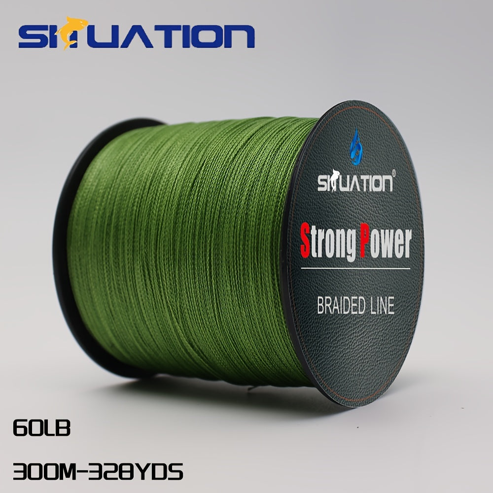 Ultra-Durable 499.87m PE Braided Fishing Line 4-Strand Anti-Abrasion Long Cast