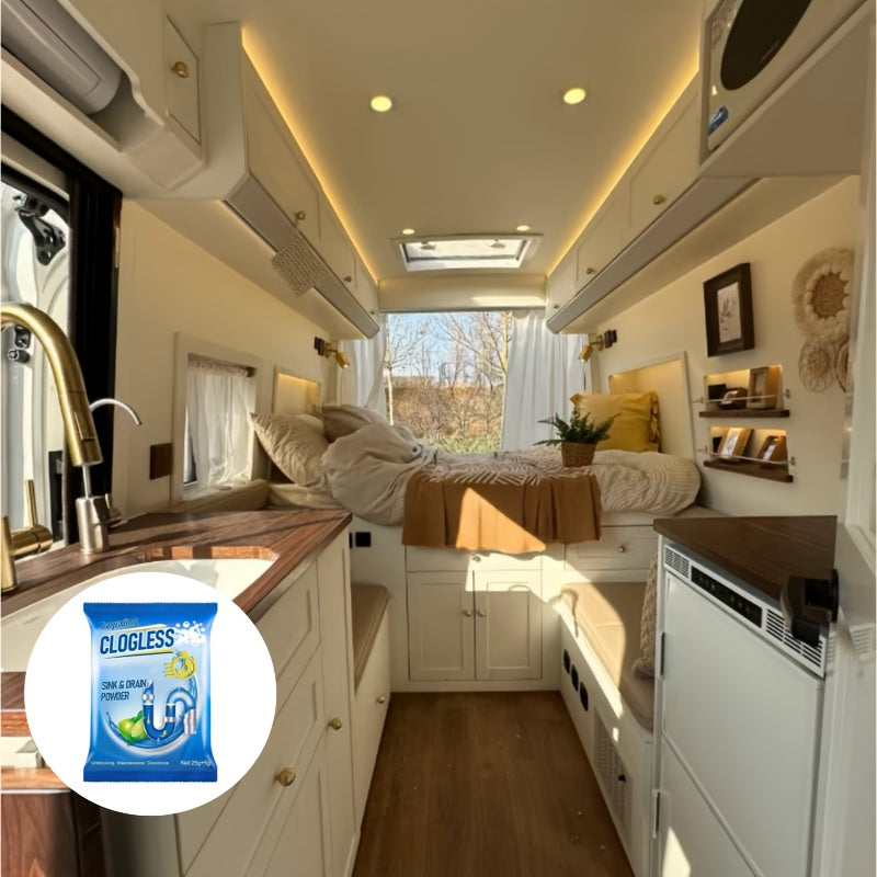 3/6/10pcs RV Drain Pipe Unclogger Odor Remover Sewer Cleaner