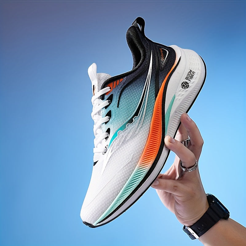 Men's Running Shoes Breathable Shock-Absorbing Carbon Plate All-Season Sneakers