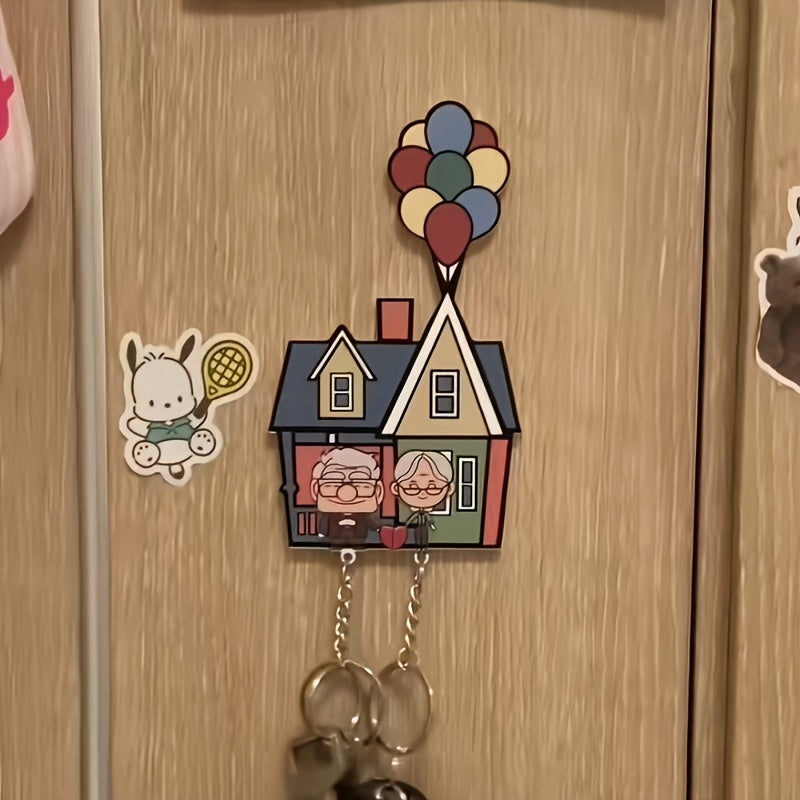 Romantic Couple Keychain Set Acrylic Anti-Scratch Wall Mount Wedding Valentine's Day Gift