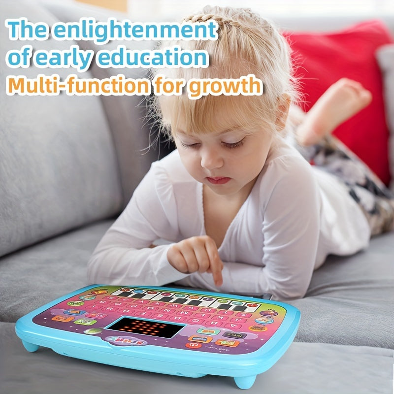 Educational Interactive Tablet with LED Screen for Learning Alphabet Numbers Words Music Math
